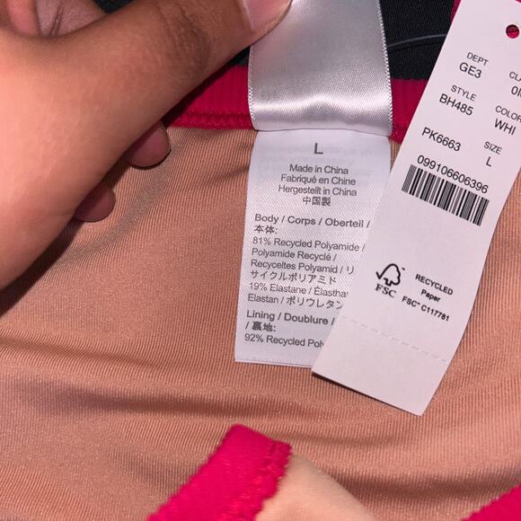 NWT J. Crew Fuchsia Pink Ribbed Hipster Bikini Swim Bathing Suit Bottom Large - Picture 7 of 8